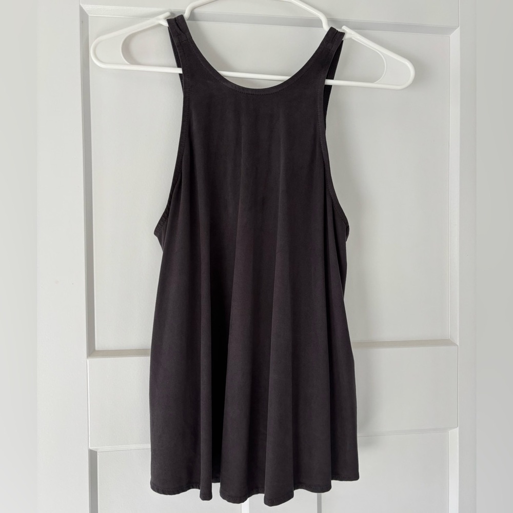 Lucy Love Suede Gray Tank Top